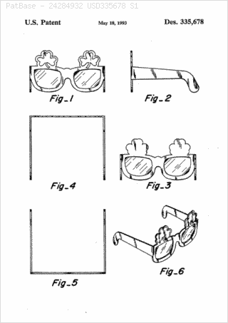 image patent clover sunglasses